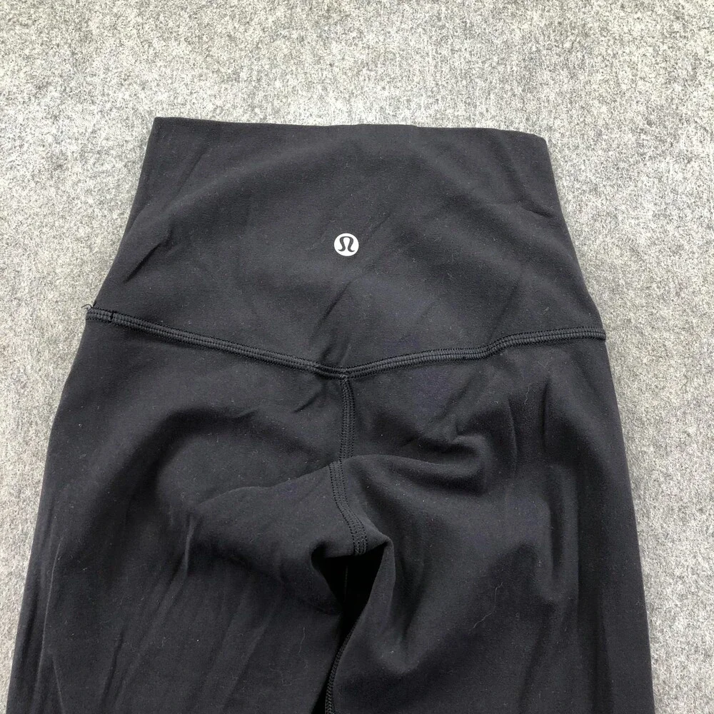 Lululemon Leggings Womens 0 Black High Rise Capri Cropped Yoga Gym Athletic - Picture 6 of 9